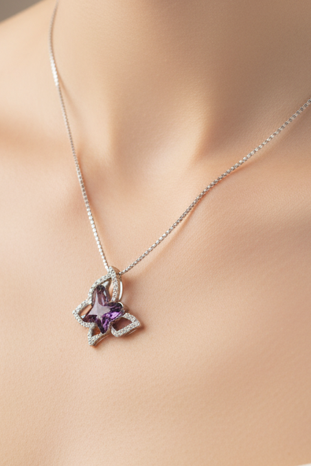 PURPLE LOVE NECKLACE