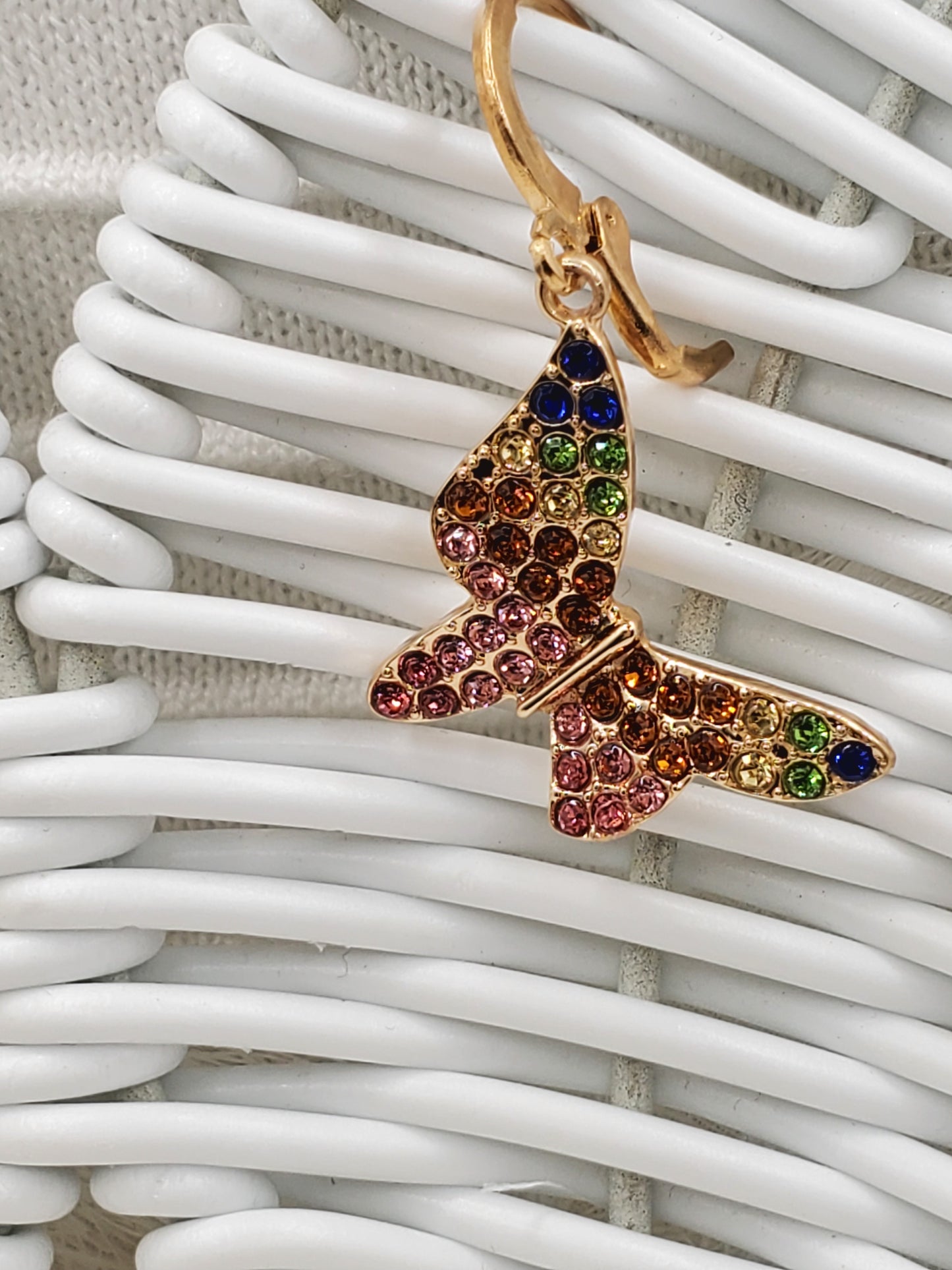 Rainbow Butterfly Earrings