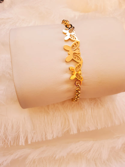 Three Sisters Gold Bracelet