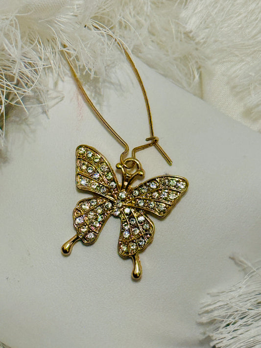 RHINESTONE THREADER EARRINGS