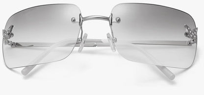 Silver Butterfly Glam Shades