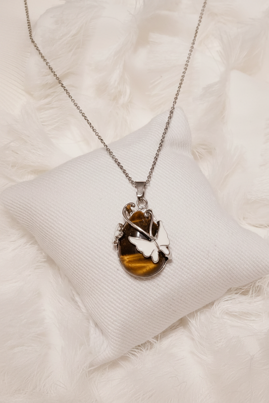 LUCKY BROWN NECKLACE