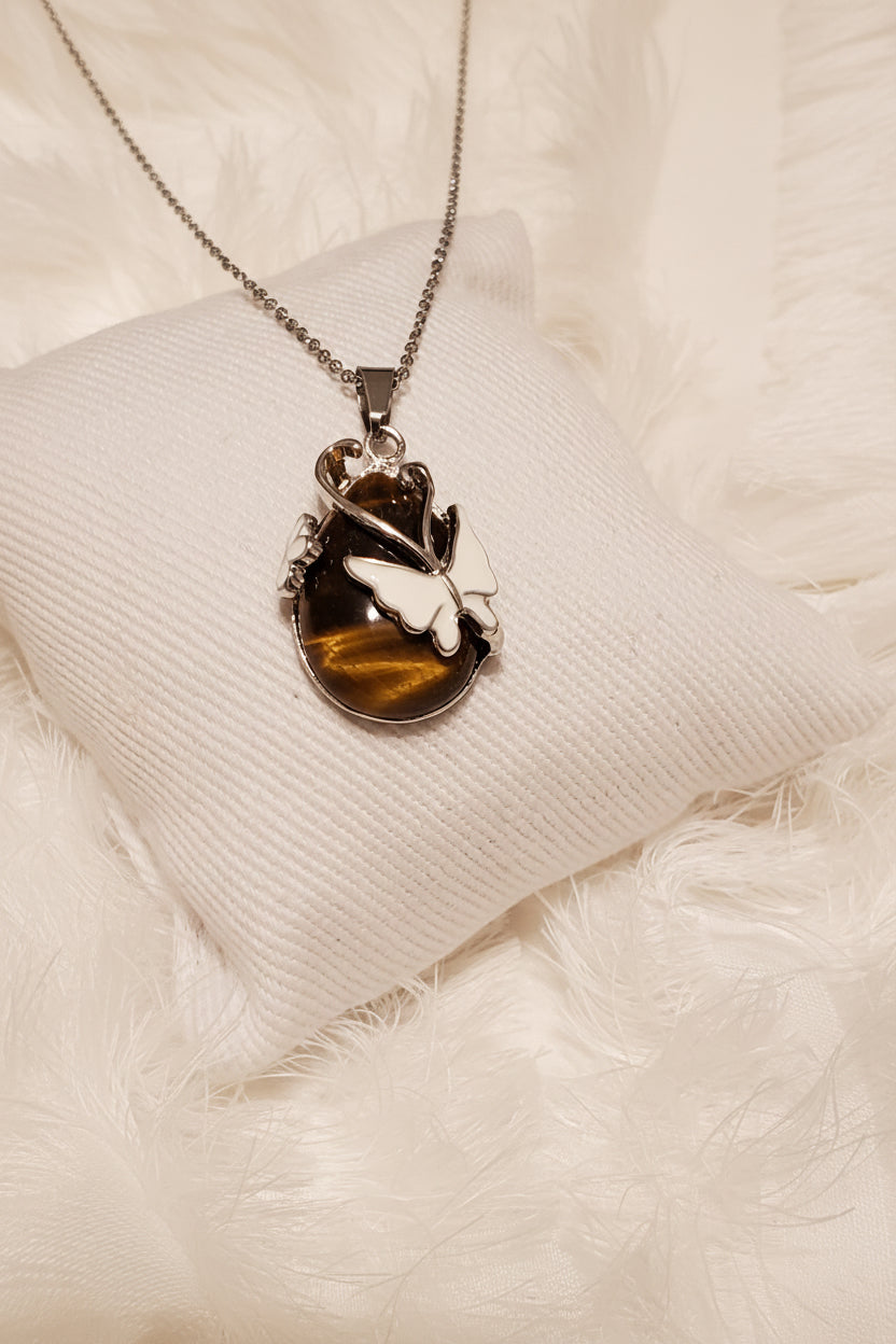 LUCKY BROWN NECKLACE