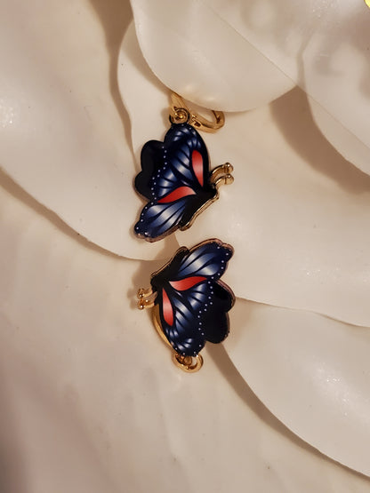 Cate 1 Monarch Butterfly Dangle Drop Earrings